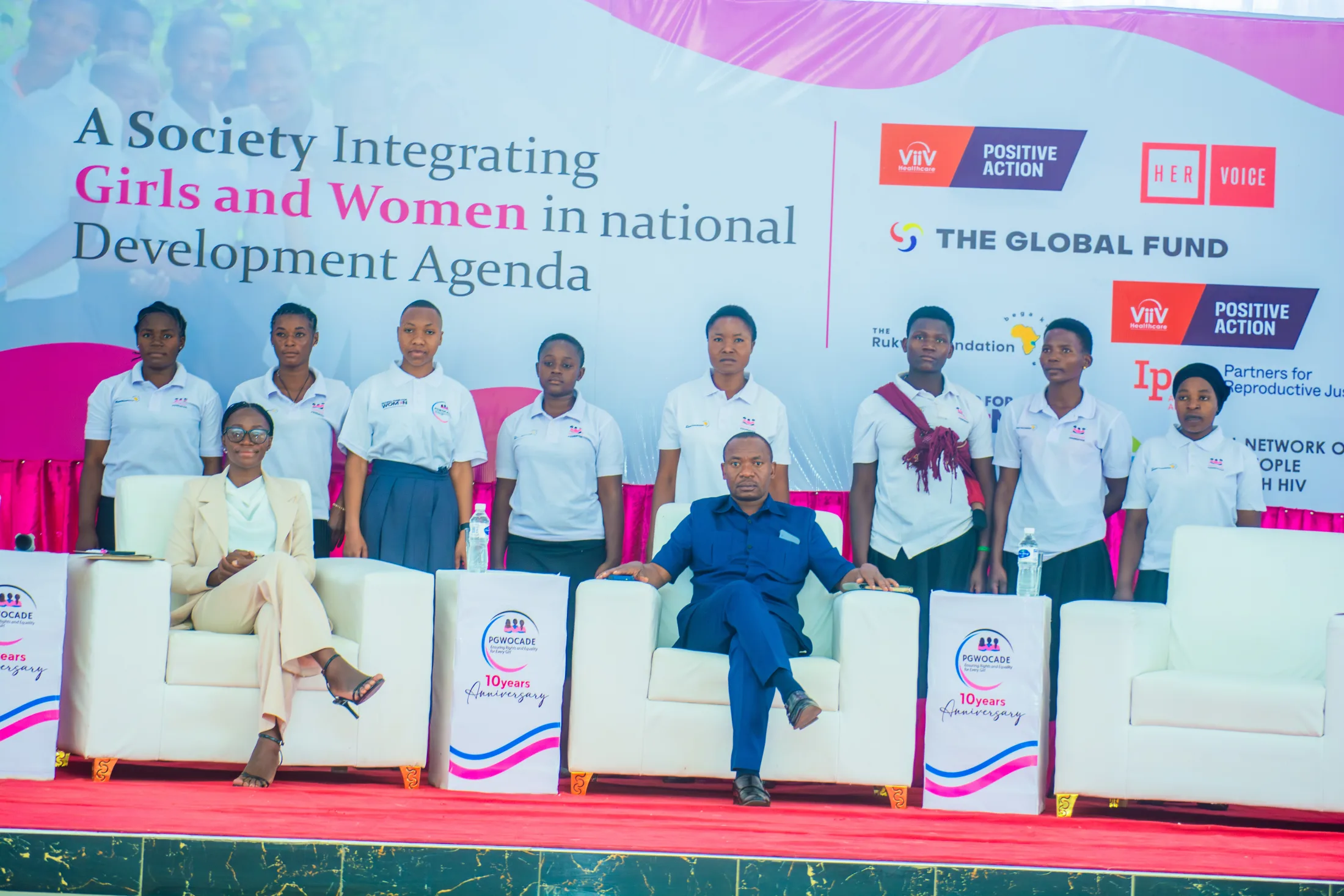 Girls and leaders at a PGWOCADE gathering